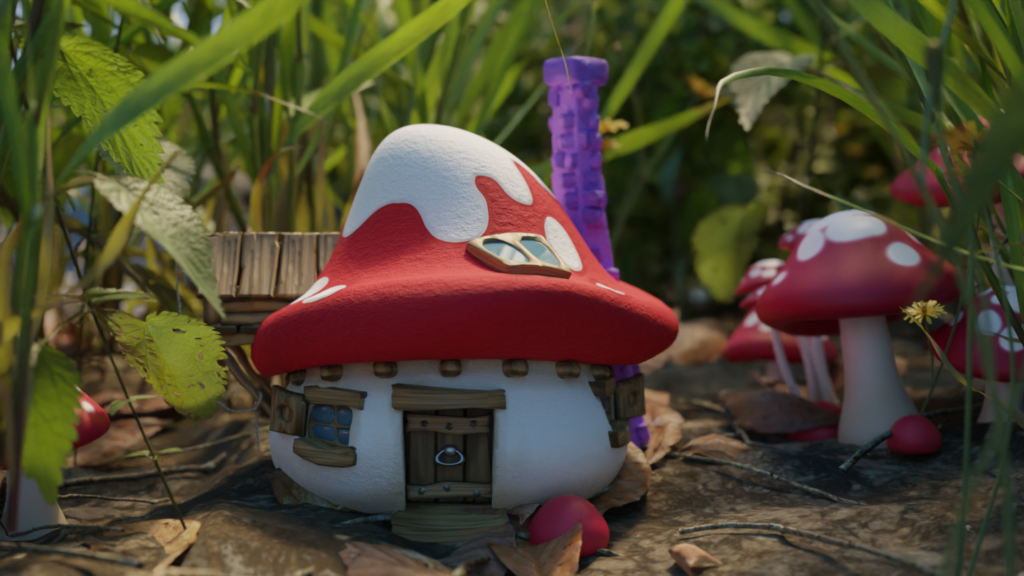 3D Location Building - Smurf House