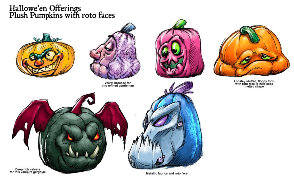 Plush Pumpkins Concept Art